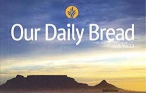 our daily bread today|latest from our daily bread.